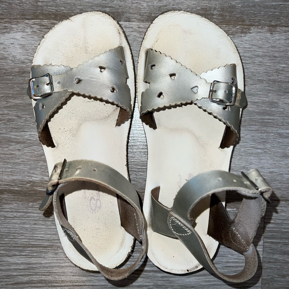 Salt Water Sun San Girls 1 Silver Sandals